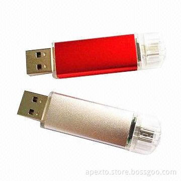 New Arrival Smartphone USB Flash Drives, Plug-and-play Function, Suitable for Apple's Mac, PCs